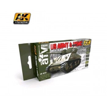 AK Interactive AFV Series USMC Green colors AK4210